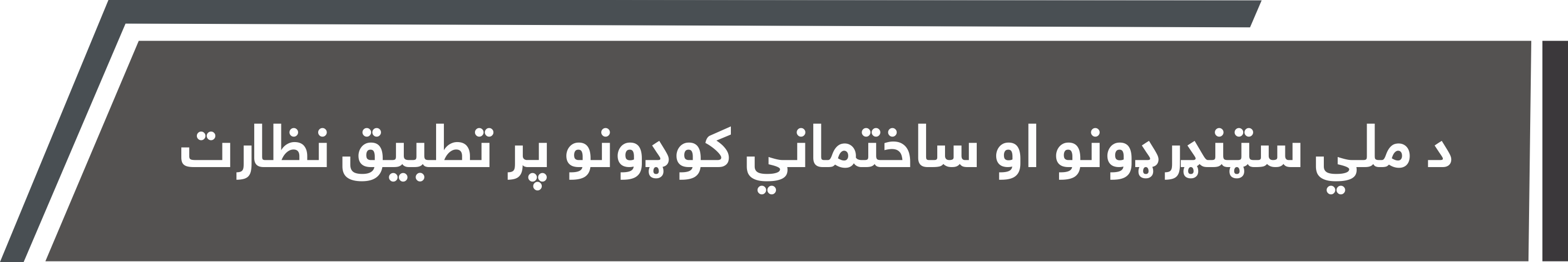 د ملي سټنډرډونو او ساختماني کوډونو پر تطبیق نظارت